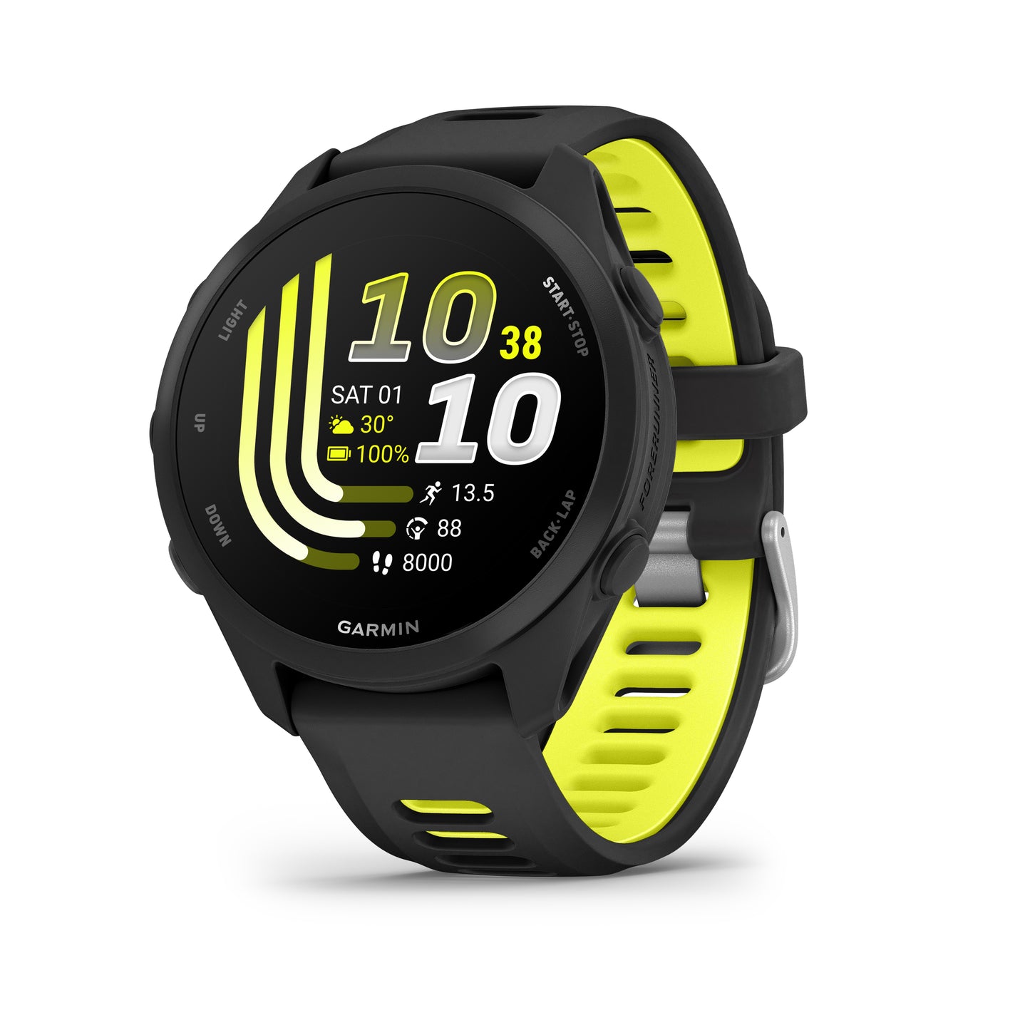 Garmin Forerunner 170 Music Smartwatch - Black/Amp Yellow