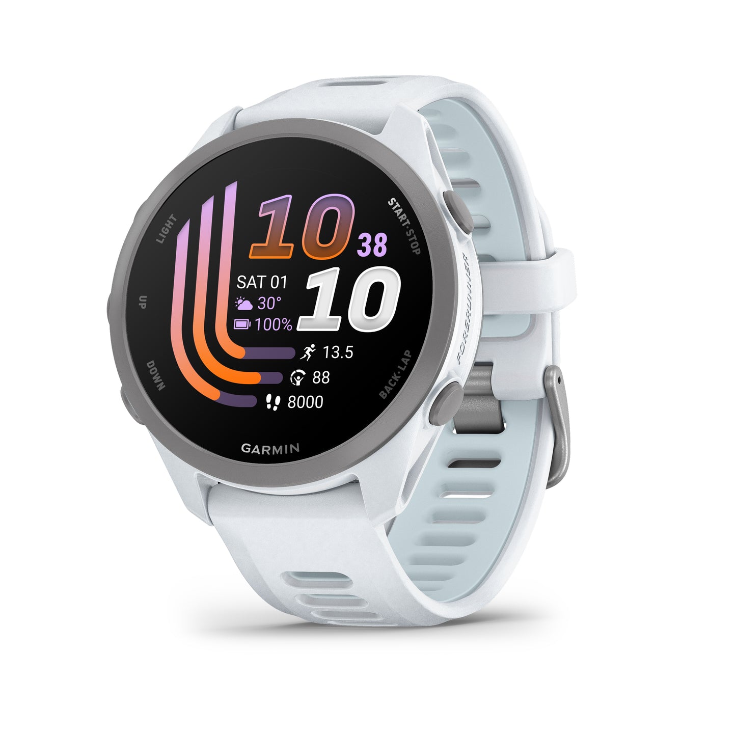 Garmin Forerunner 170 Music Smartwatch - Whitestone/Cloud Blue