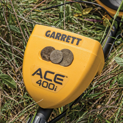 Garrett ACE 400i Hand Held Metal Detector with Headphones - Yellow & Black