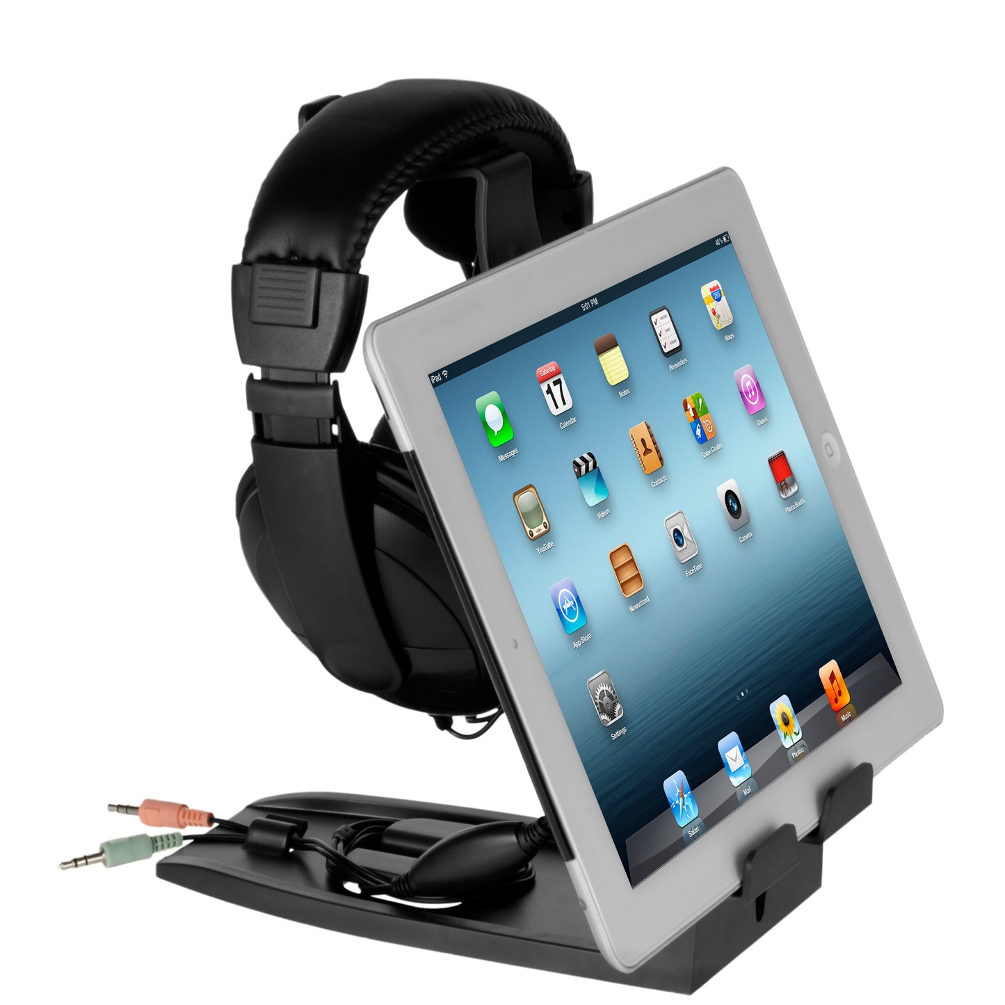 Allsop Universal Headphone Stand and Tablet Holder - Black