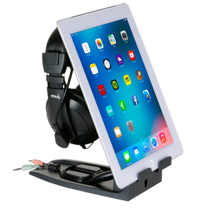 Allsop Universal Headphone Stand and Tablet Holder - Black