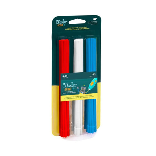 3Doodler Red / White / Blue Mixed Pack - 75 Blister