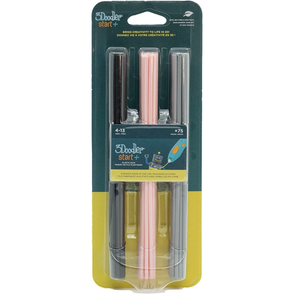 3Doodler Black / Pink / Grey Mixed Pack - 75 Blister