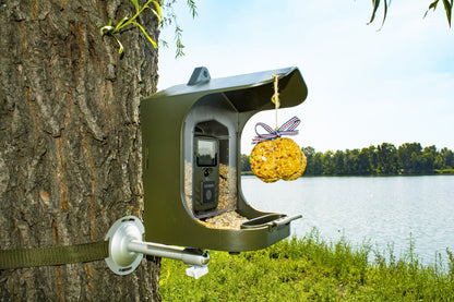 Technaxx TX-165 Full HD Birdcam Battery Operated Camera with Bird Feeder - Green