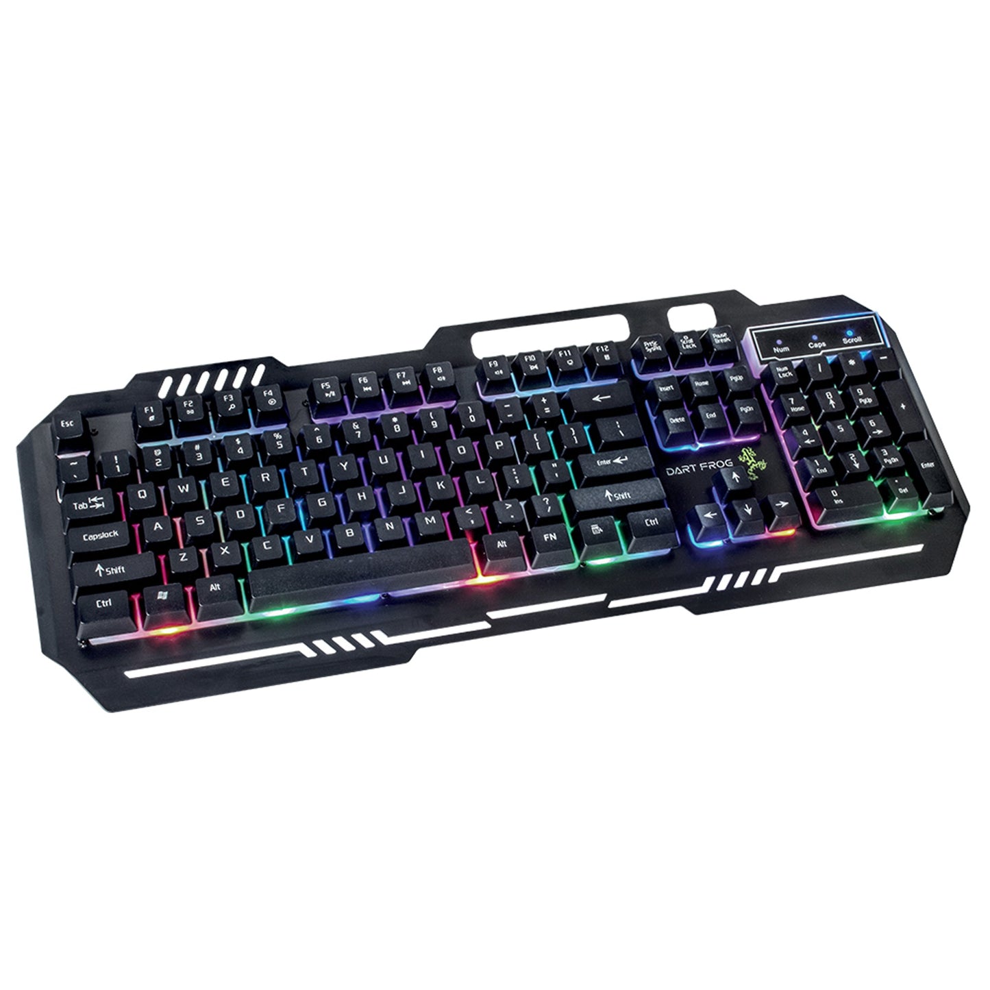 Dart Frog RGB LED Lighting Gaming Keyboard - Black