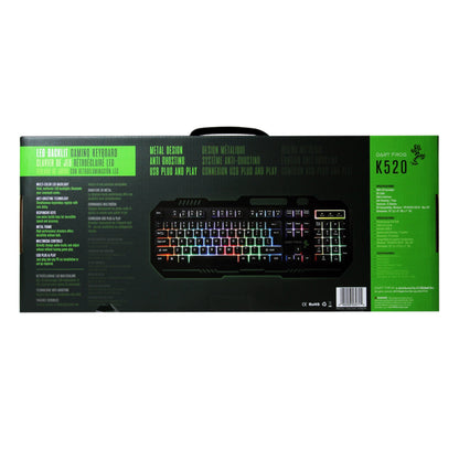 Dart Frog RGB LED Lighting Gaming Keyboard - Black