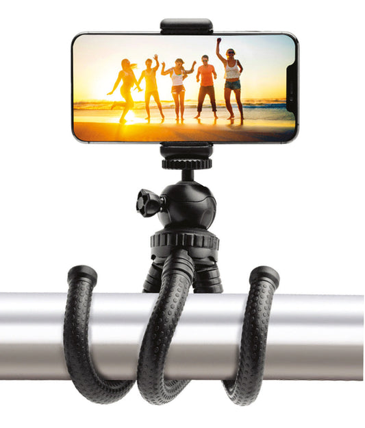 CJ Tech Universal Octopus Flex Tripod for Smart Phones and Cameras - Black