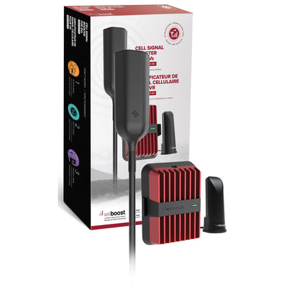 weBoost Drive Reach RV Cell Phone Signal Booster Kit - Red