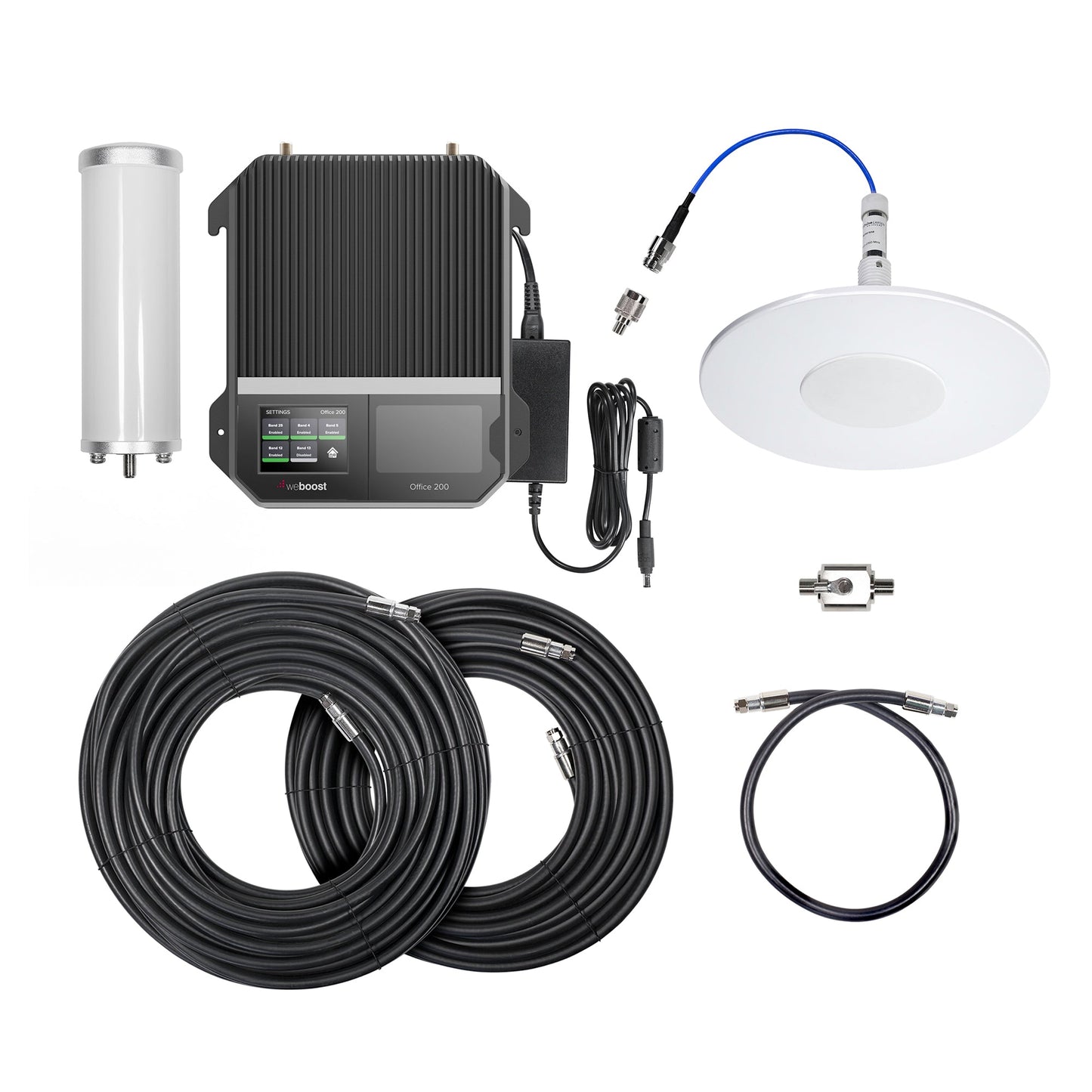 weBoost Office 200 75-Ohm 5G Cell Signal Booster - Up to 15000 sq ft - Grey