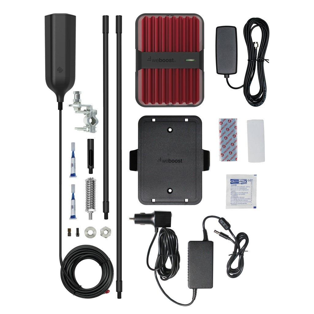 weBoost Drive Reach OTR Cell Phone Signal Booster Kit - Red