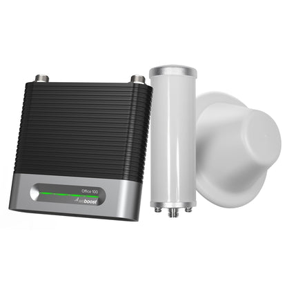 weBoost Office 100 75-Ohm 5G Cell Signal Booster - Up to 25000 sq ft - Grey