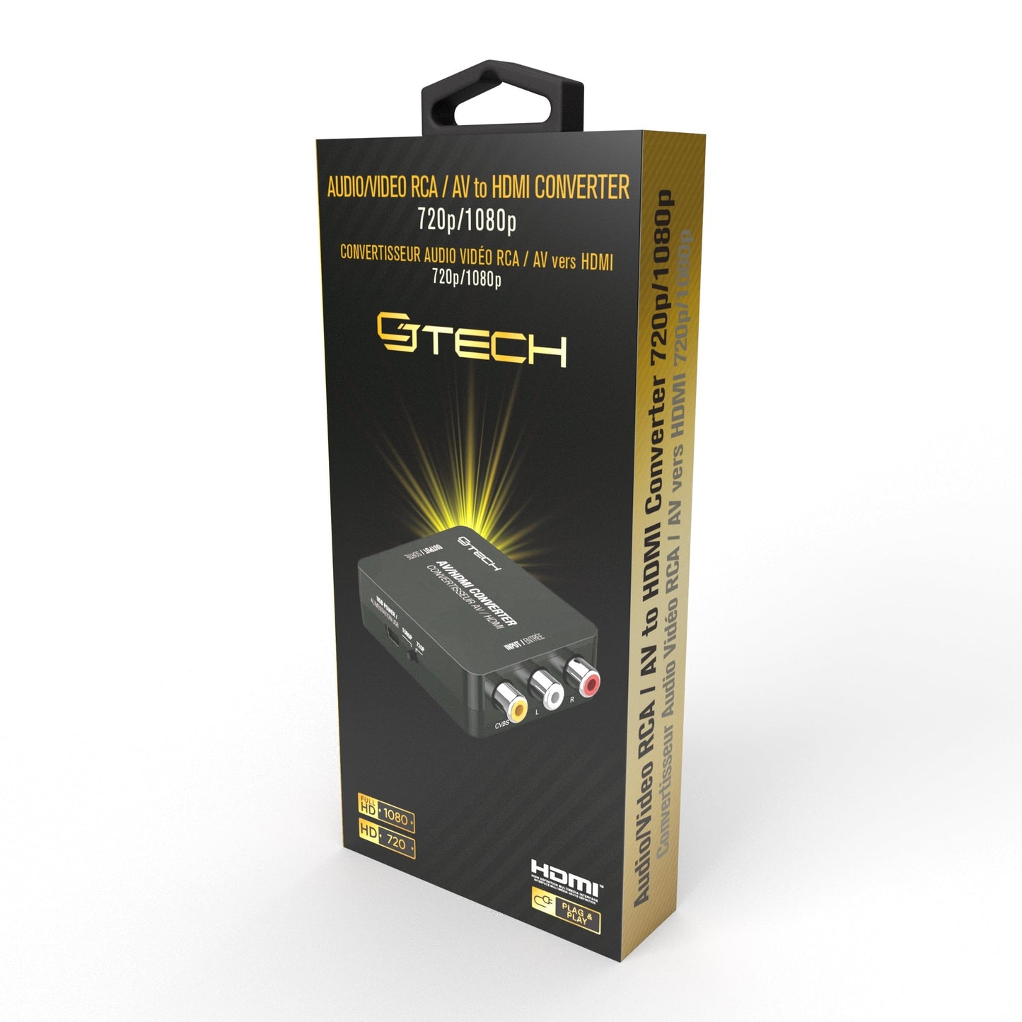 CJ Tech RCA to HDMI 720p/1080p Converter - Black