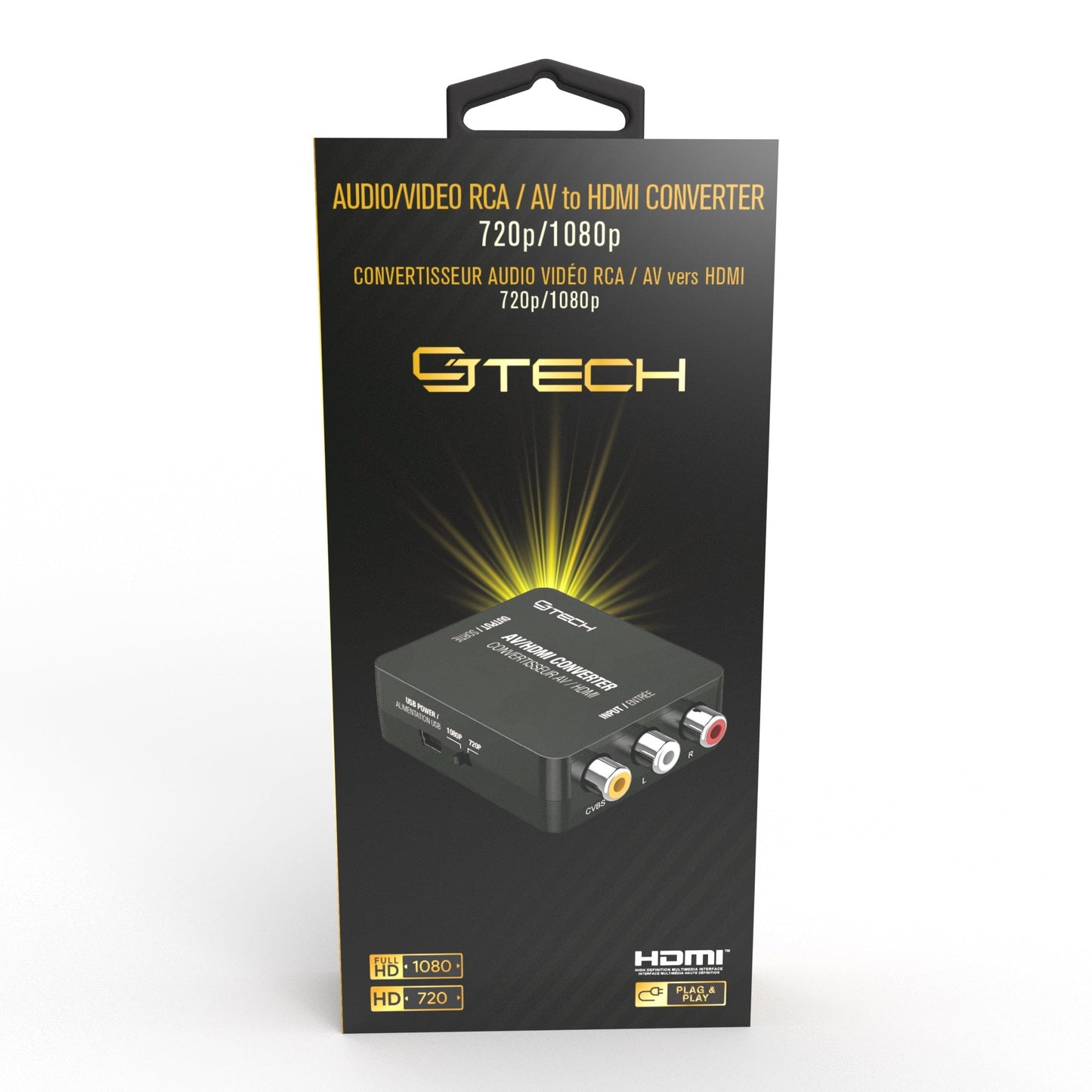 CJ Tech RCA to HDMI 720p/1080p Converter - Black