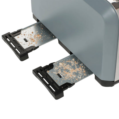 Haden Perth 4-Slice Wide Slot Toaster - Grey