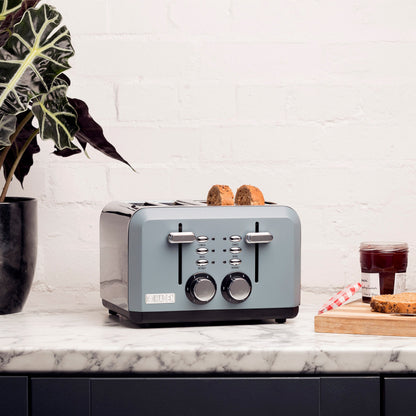 Haden Perth 4-Slice Wide Slot Toaster - Grey