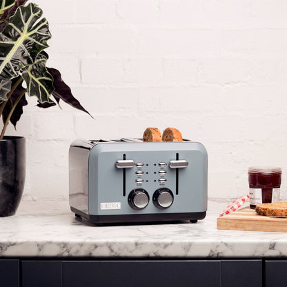 Haden Perth 4-Slice Wide Slot Toaster - Grey