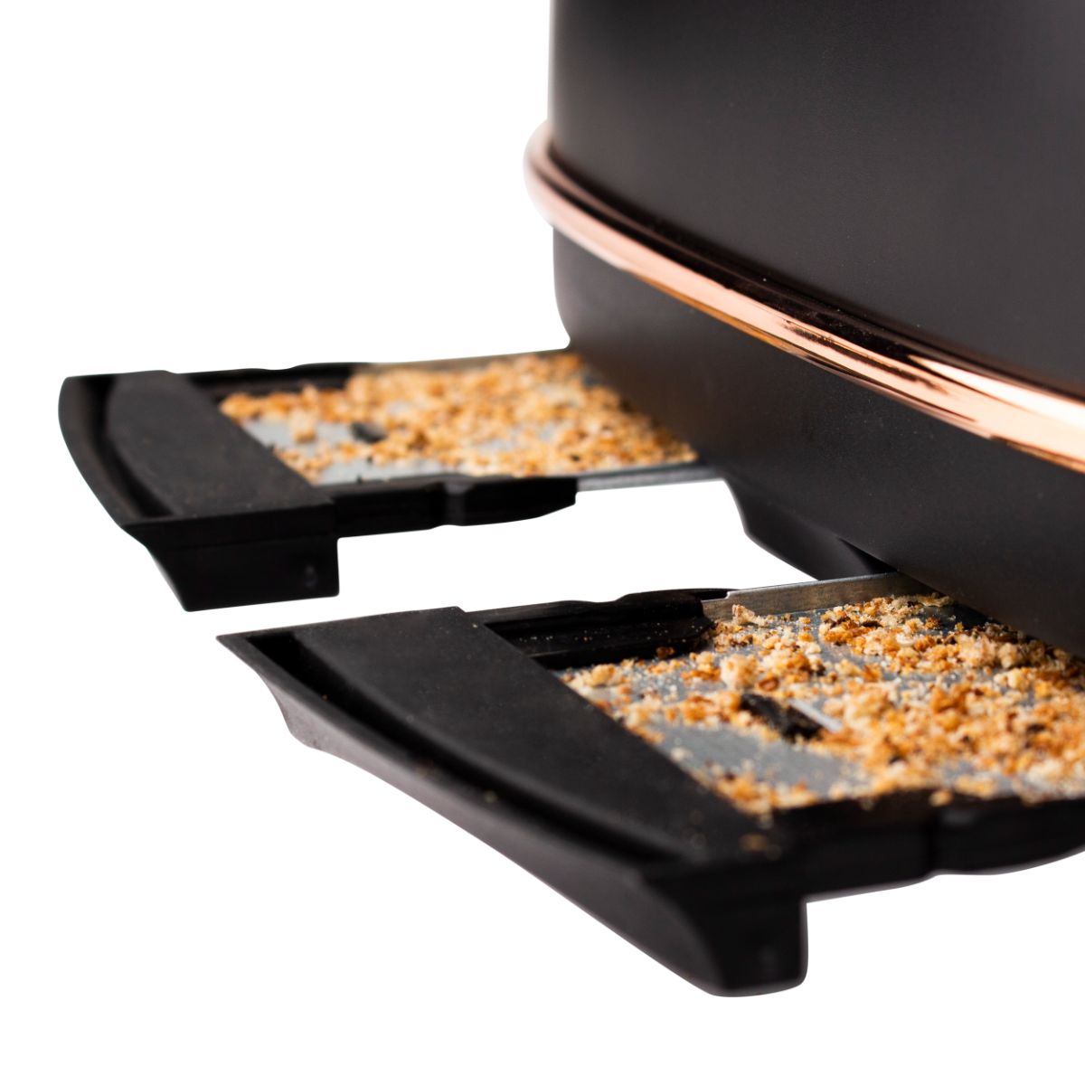 Haden Heritage 4-Slice Wide Slot Toaster - Black and Copper