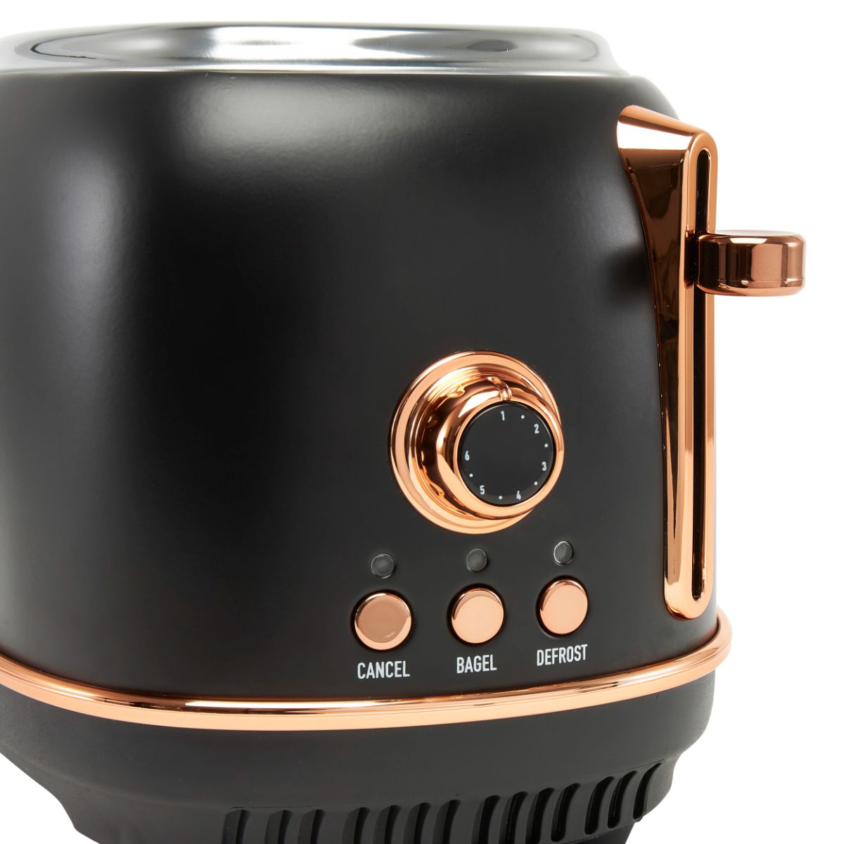 Haden Heritage 2-Slice Wide Slot Toaster - Black & Copper