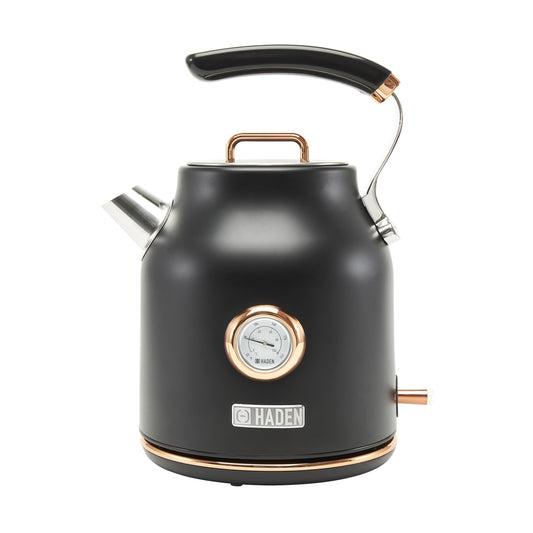 Haden Dorset 1.7L Electric Kettle - Black & Copper