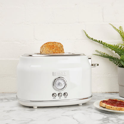 Haden Dorset 2-Slice Wide Slot Toaster - Ivory