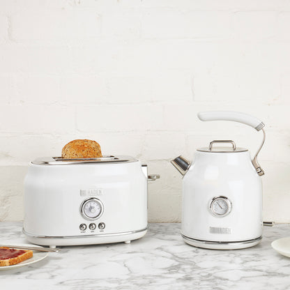Haden Dorset 2-Slice Wide Slot Toaster - Ivory