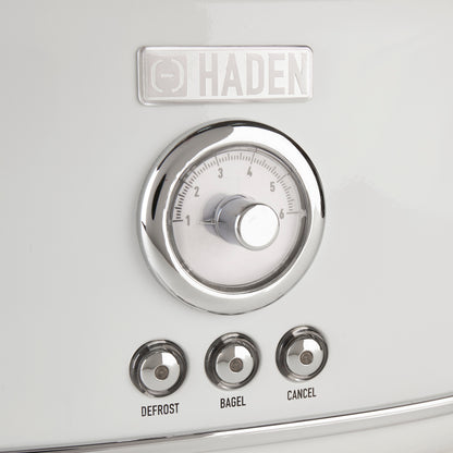 Haden Dorset 2-Slice Wide Slot Toaster - Ivory