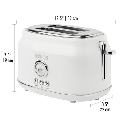 Haden Dorset 2-Slice Wide Slot Toaster - Ivory