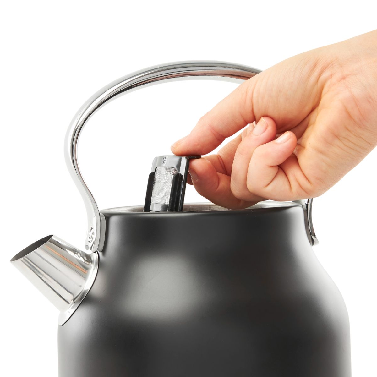 Haden Heritage 1.7L Electric Kettle - Black & Chrome