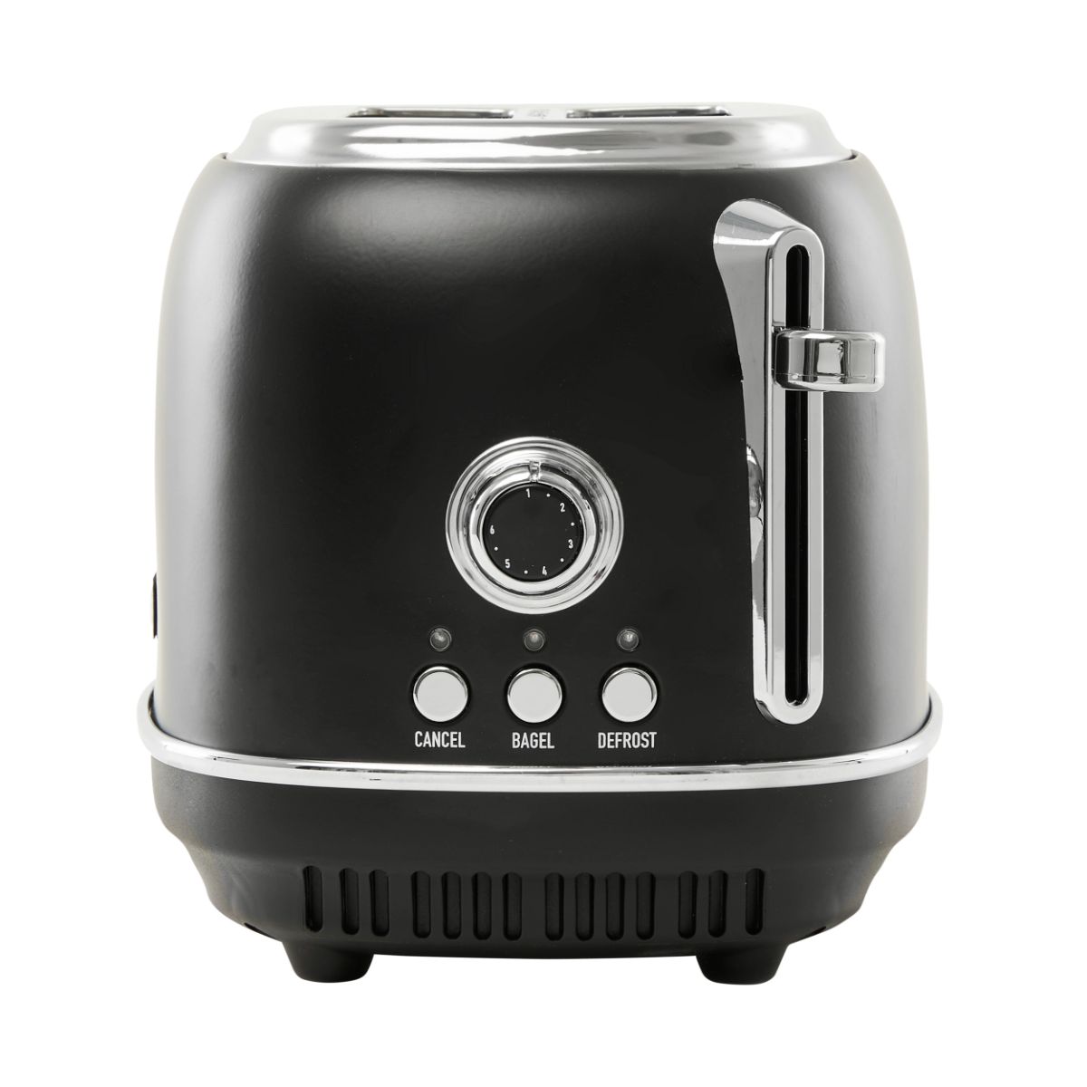 Haden Heritage 2-Slice Wide Slot Toaster - Black & Chrome