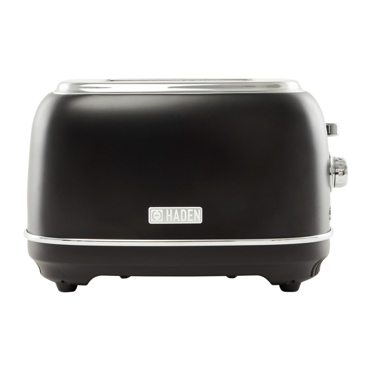 Haden Heritage 2-Slice Wide Slot Toaster - Black & Chrome