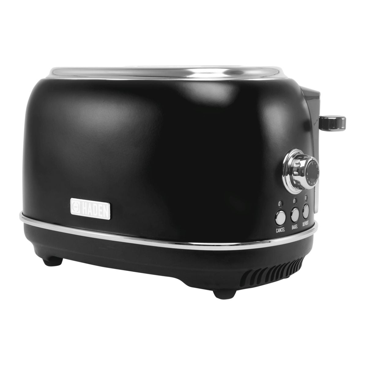 Haden Heritage 2-Slice Wide Slot Toaster - Black & Chrome