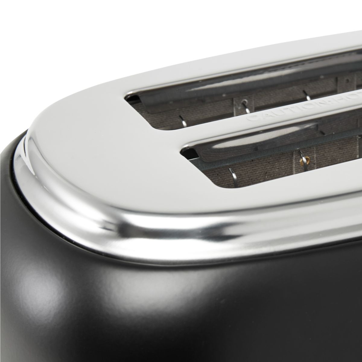 Haden Heritage 2-Slice Wide Slot Toaster - Black & Chrome