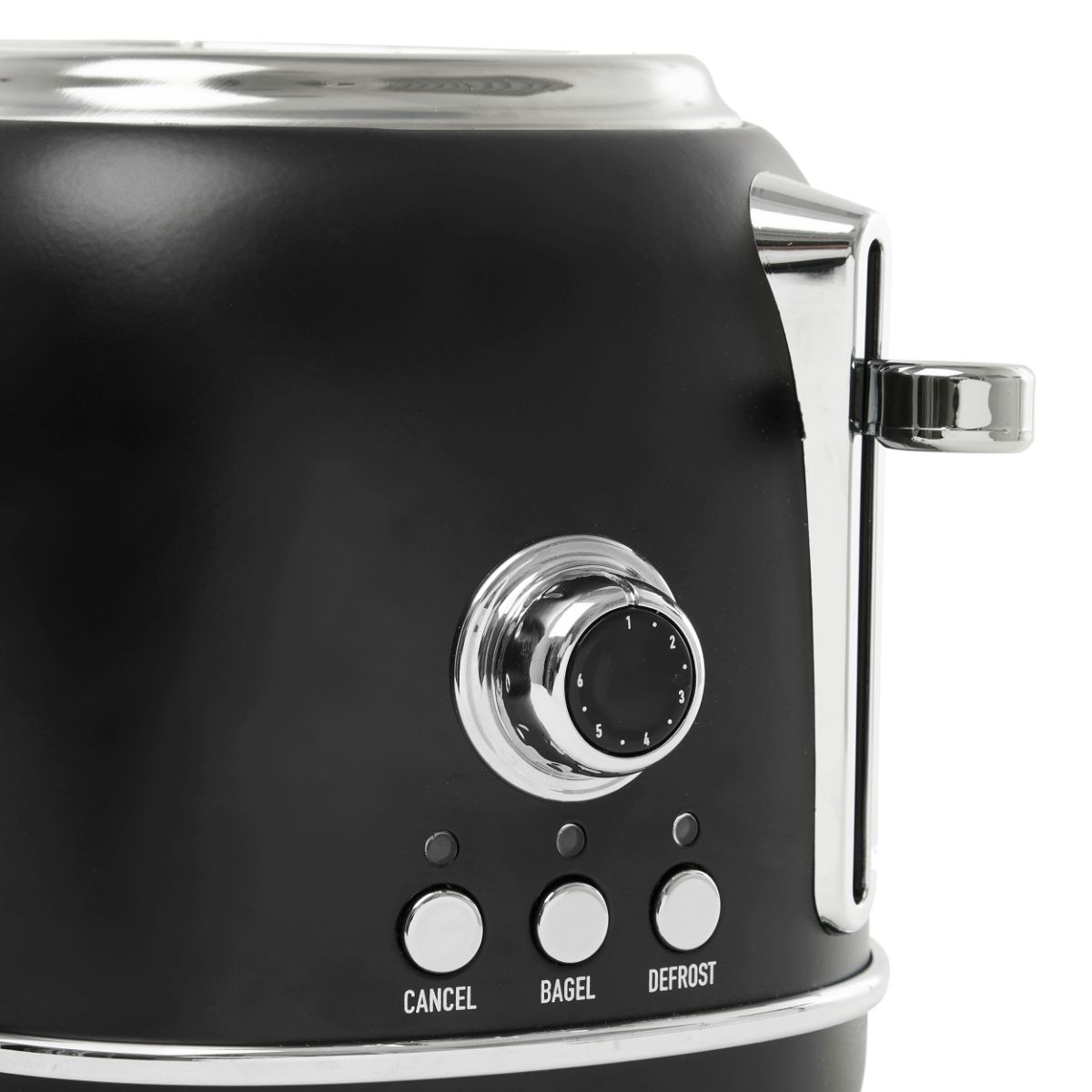 Haden Heritage 2-Slice Wide Slot Toaster - Black & Chrome