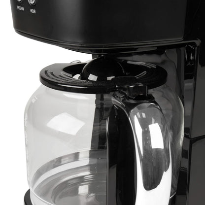 Haden 12-Cup Programmable Coffee Maker - Black & Chrome