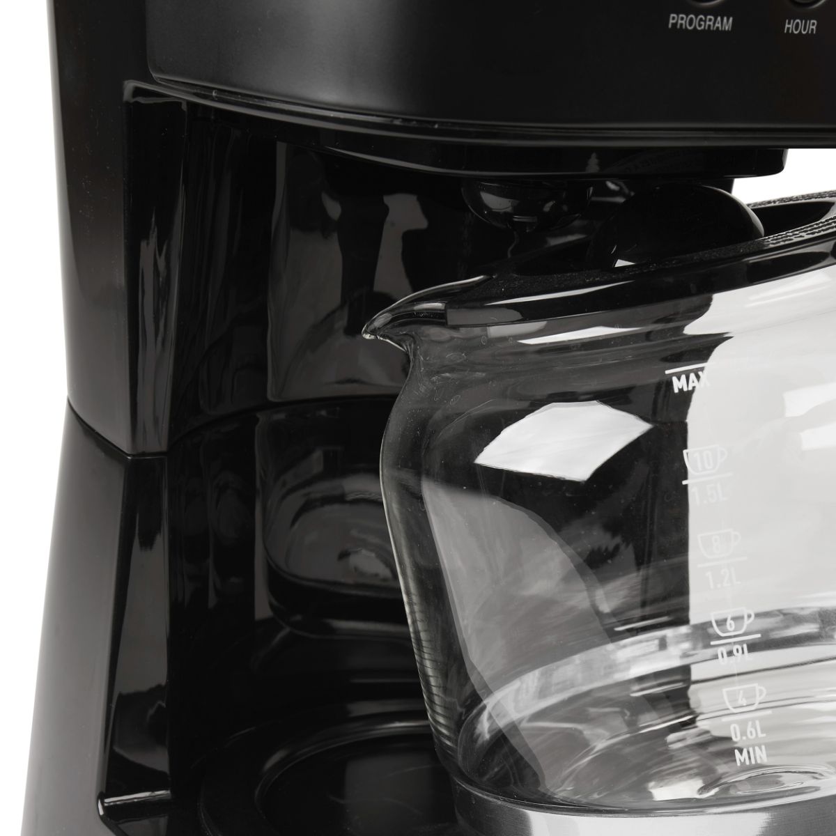 Haden 12-Cup Programmable Coffee Maker - Black & Chrome