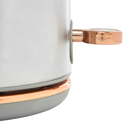 Haden Heritage 1.7L Electric Kettle - Steel & Copper