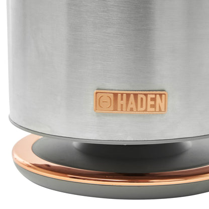 Haden Heritage 1.7L Electric Kettle - Steel & Copper