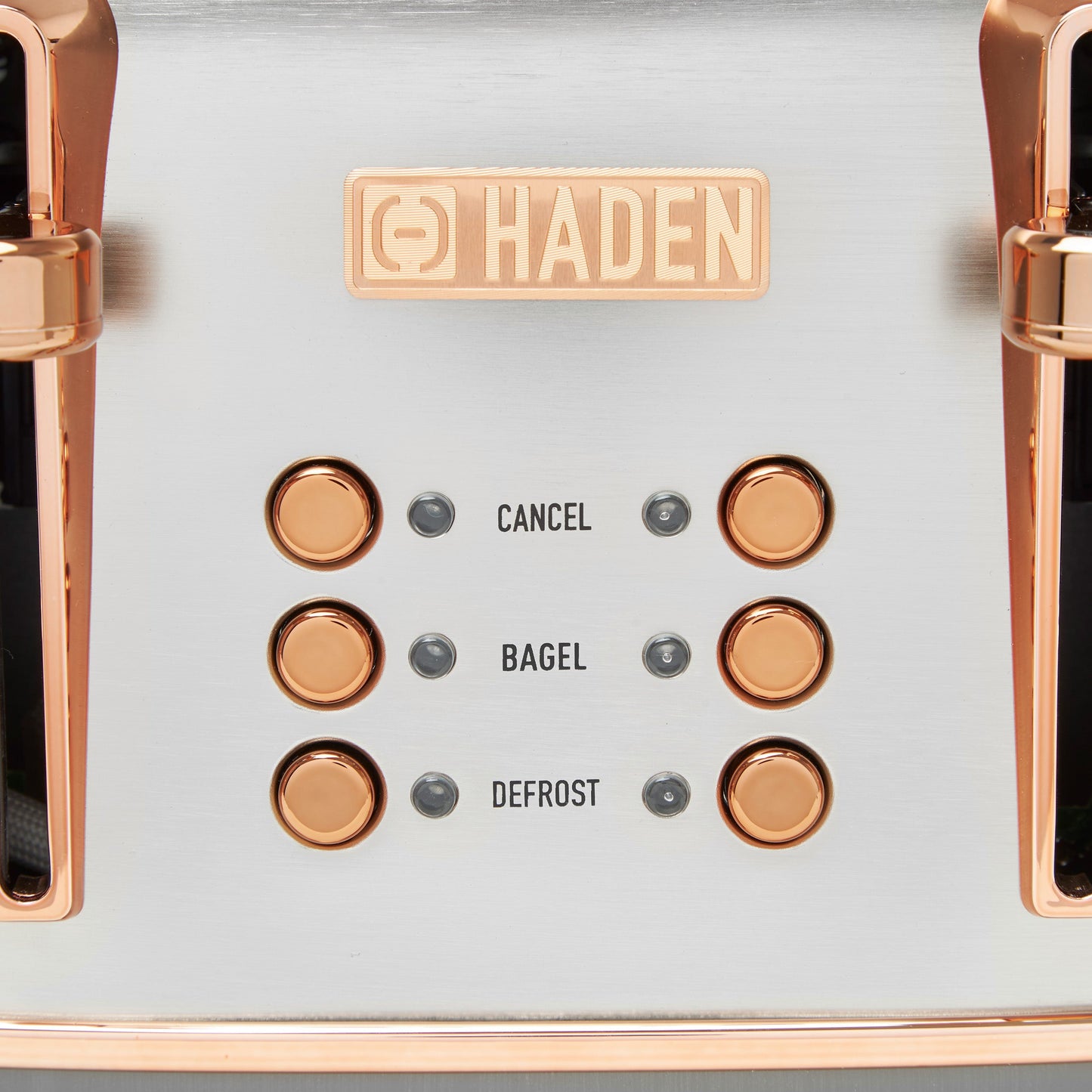 Haden Heritage 4-Slice Wide Slot Toaster - Steel & Copper