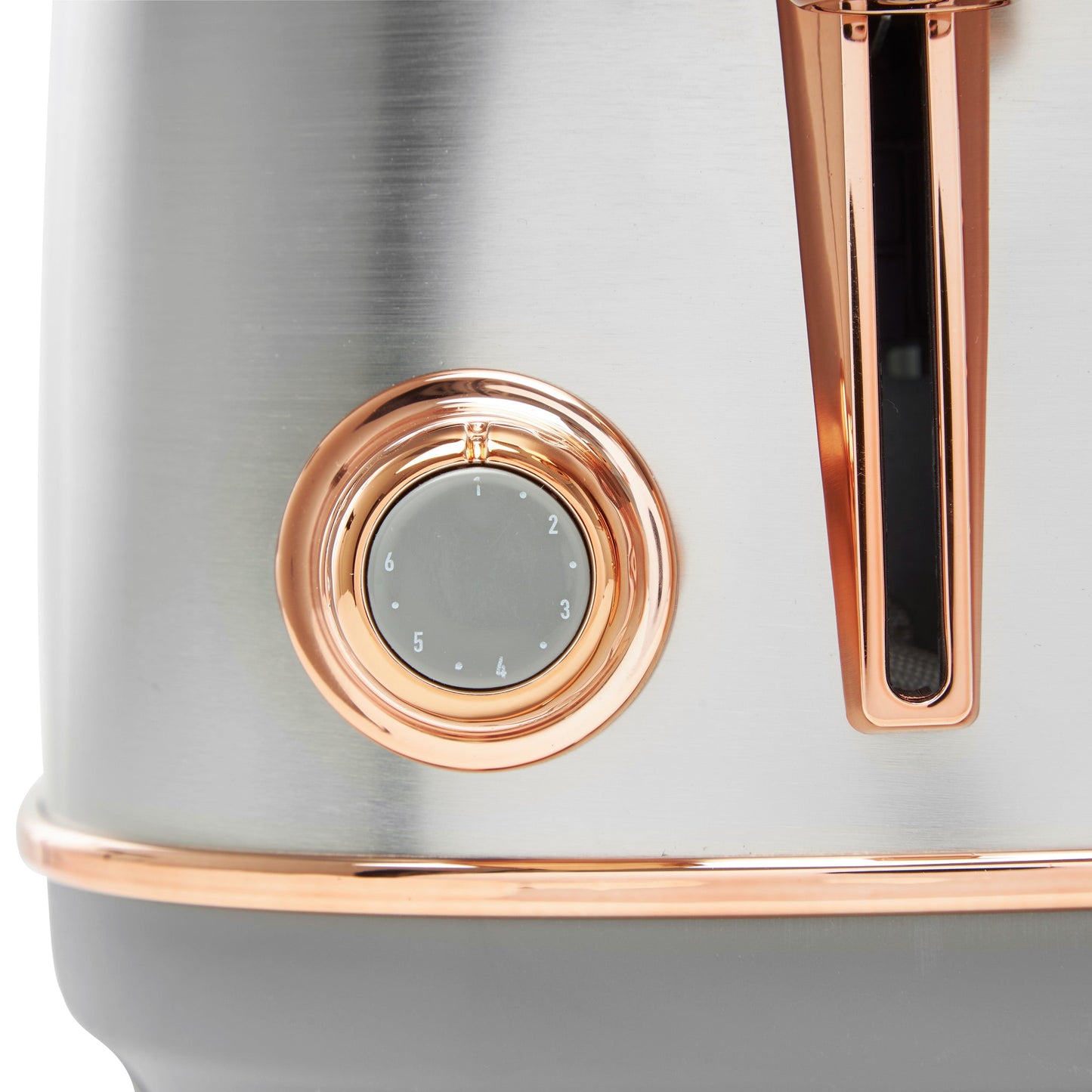 Haden Heritage 4-Slice Wide Slot Toaster - Steel & Copper
