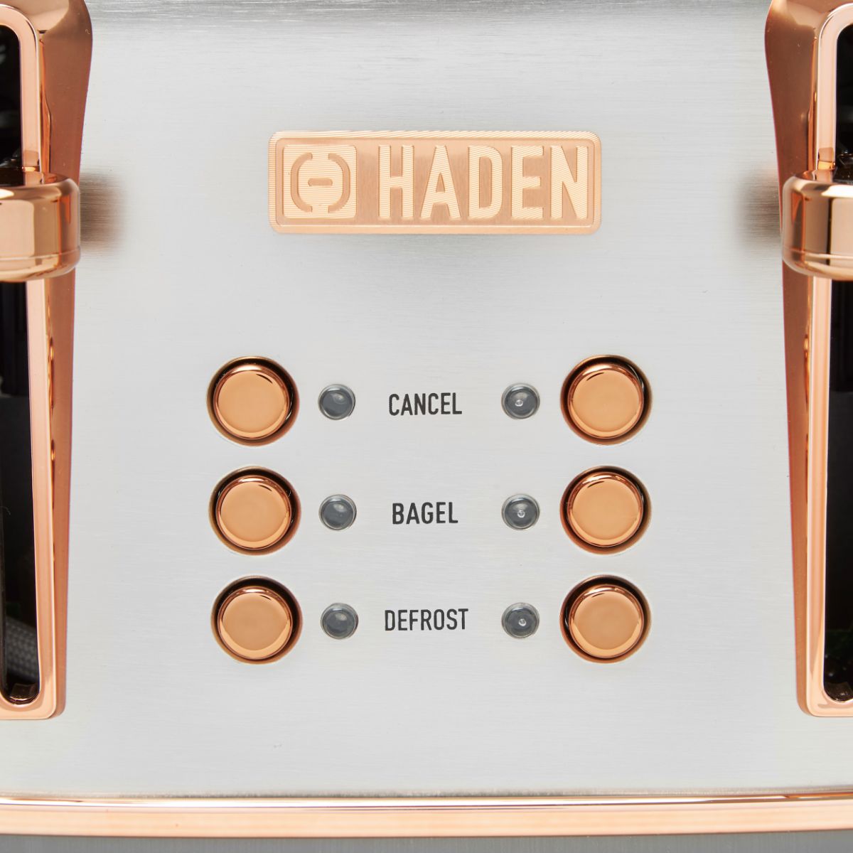 Haden Heritage 4-Slice Wide Slot Toaster - Steel & Copper