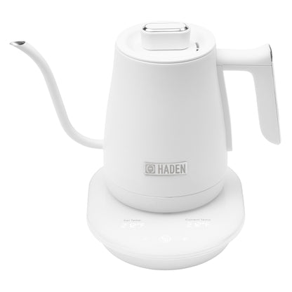 Haden Gooseneck Cordless Electric Kettle Ivory and Chrome