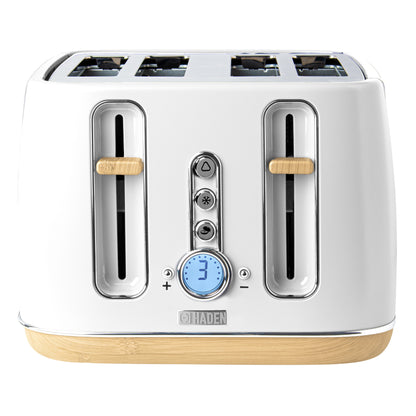 Haden Dorchester 4-Slice Toaster - Matte White 