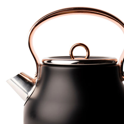 Haden Heritage Kettle 1.7L - Black and Copper - EF