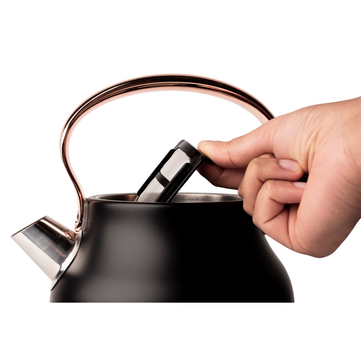 Haden Heritage Kettle 1.7L - Black and Copper - EF