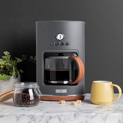 Haden Dorchester 12-Cup Coffee Maker - Pebble Grey 