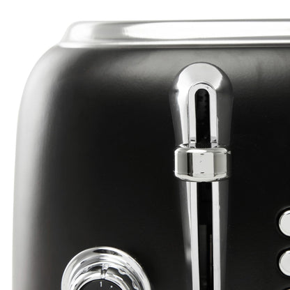 Haden Heritage 4-Slice Toaster - Black & Chrome - EF