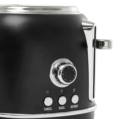 Haden Heritage 2-Slice Toaster - Black & Chrome - EF