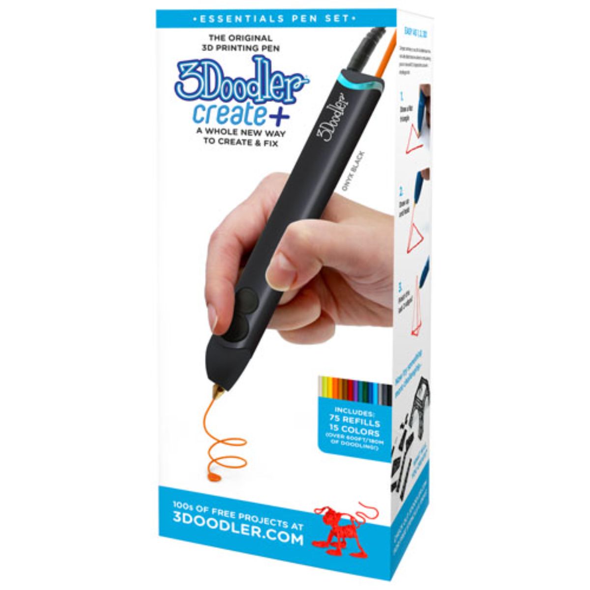 3Doodler Create Plus Pen Set  Black