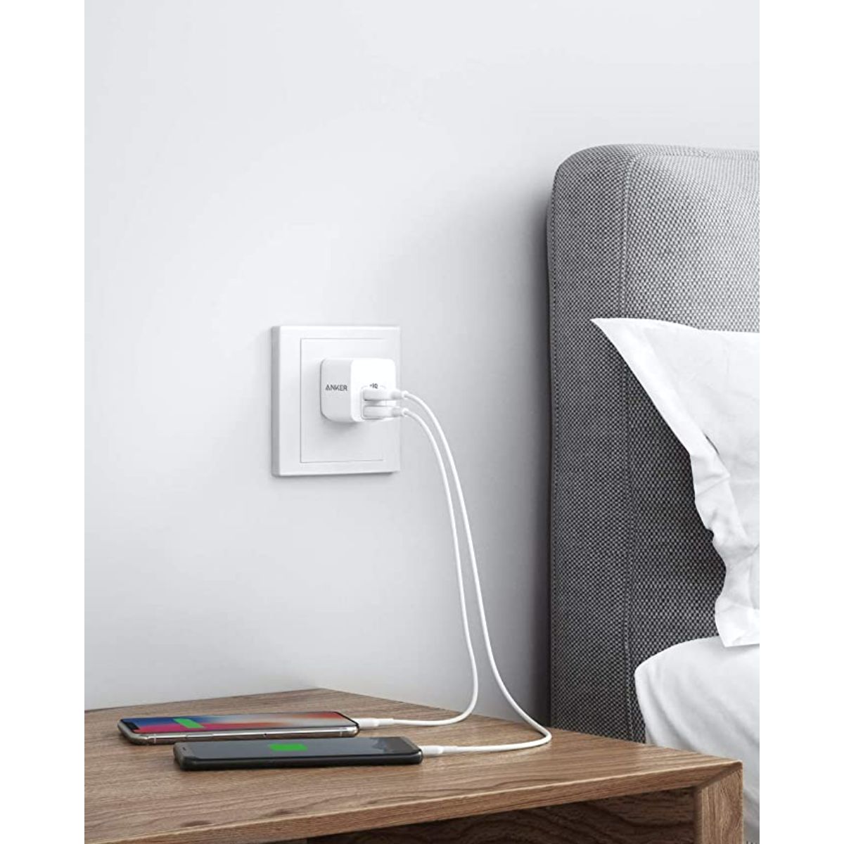 Anker PowerPort Mini Dual Port Wall Charger USB-A - WHT - EN