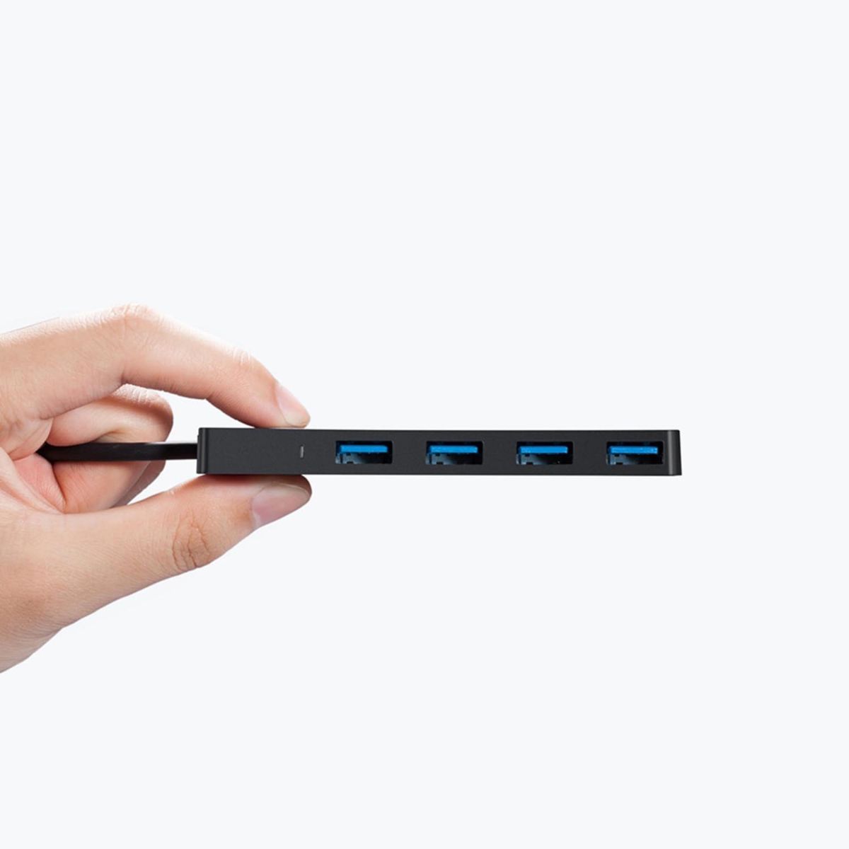 Anker Ultra Slim 4-Port USB 3.0 Hub 2ft Cable - Black - EF